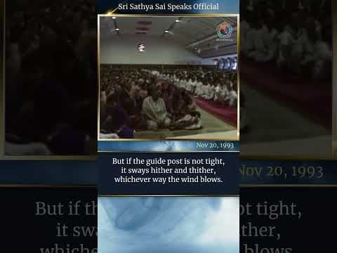 How is a Teacher like a Guide Post? (Analogy) | Sri Sathya Sai Speaks | Nov 20, 1993