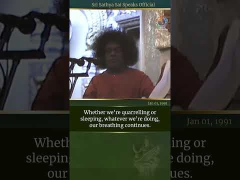 Sadhana should be Natural and Spontaneous like Breathing | Sri Sathya Sai Speaks | Jan 01, 1991