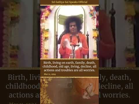 The Only Way to End All Worries (Padyam) | Sri Sathya Sai Speaks | Mar 11, 1994
